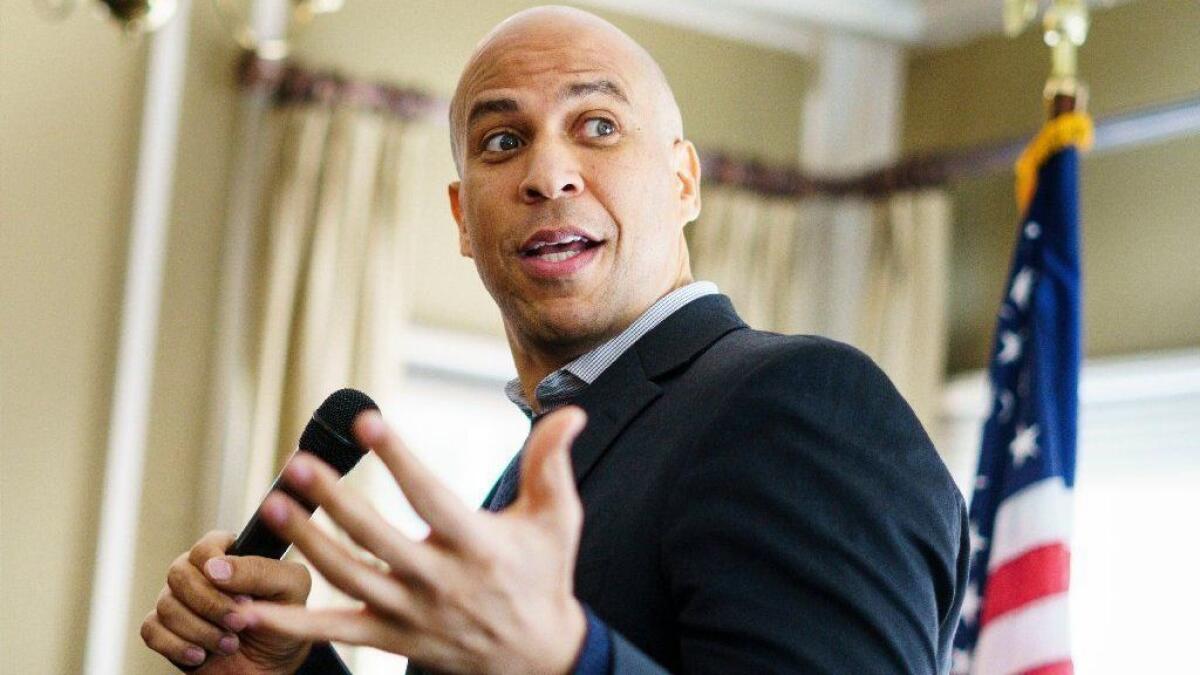 Sen. Cory Booker is running for the nation's top office, and, if he wins, would be the first vegan U.S. president.