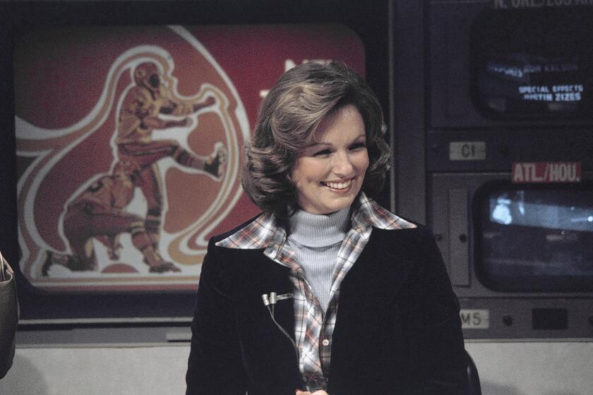 Phyllis George (CBS sportscaster) on Nov. 28, 1976. (AP Photo/Suzanne Vlamis)