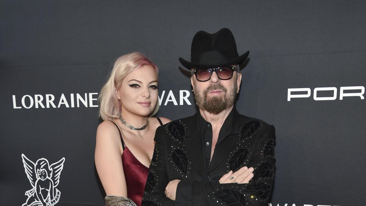 Former Eurythmics member Dave Stewart and his wife Anoushka Fisz
