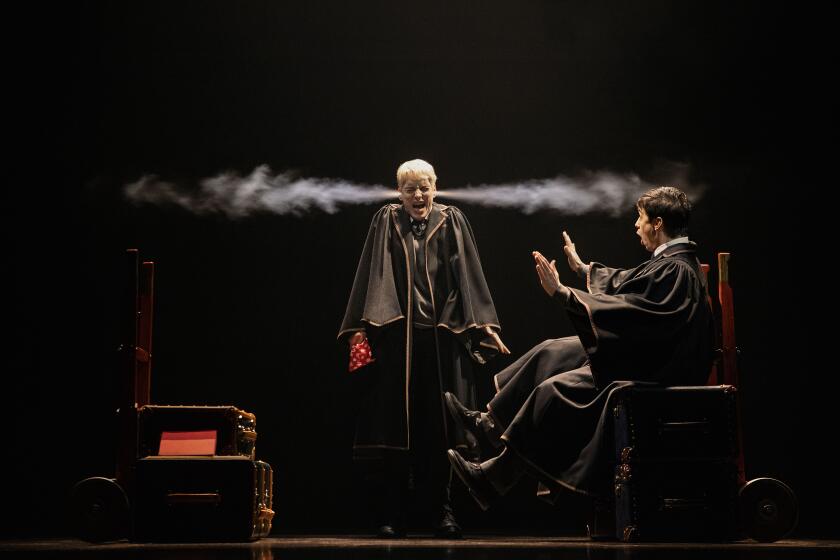 Scorpius Malfoy and Albus Potter in the San Francisco production of "Harry Potter and the Cursed Child."