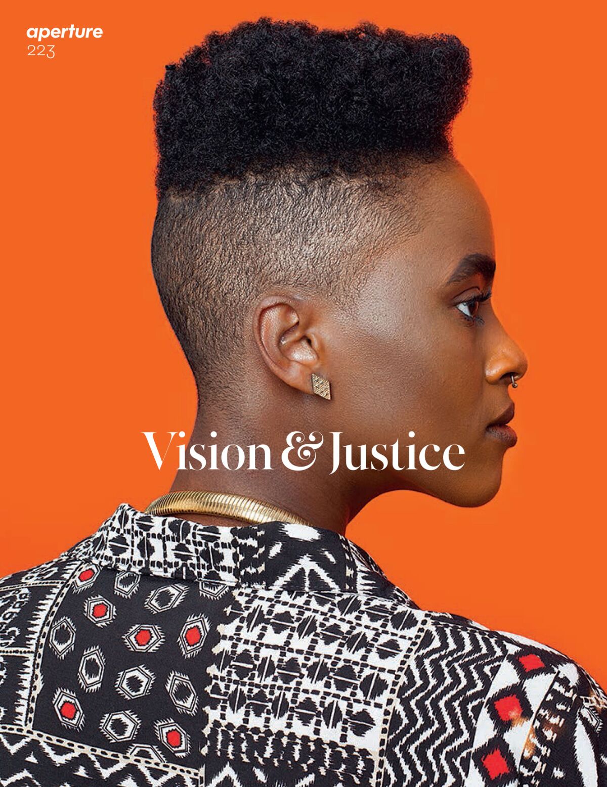 One of two covers of Aperture Magazine's Summer 2016, "Vision & Justice" issue. Awol Erizku, Untitled (Forces of Nature #1), 2014. (Awol Erizku / Vogue.com)