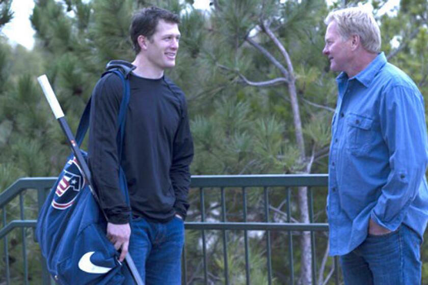Minnesota Wild defenseman and U.S. Olympian Ryan Suter, left, and his father, Bob Suter, who was part of the 1980 Miracle on Ice team, appear together in a short film by Gillette honoring fathers' roles in raising Olympians.