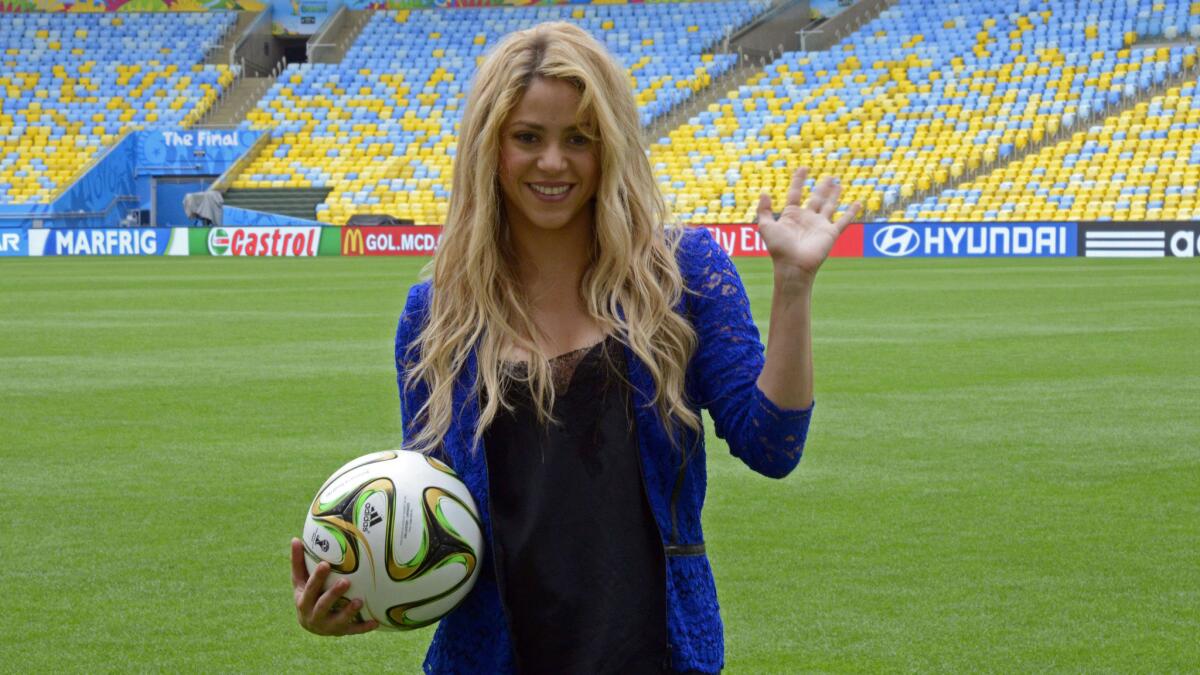 Shakira en la Copa del Mundo de Brasil 2014.
