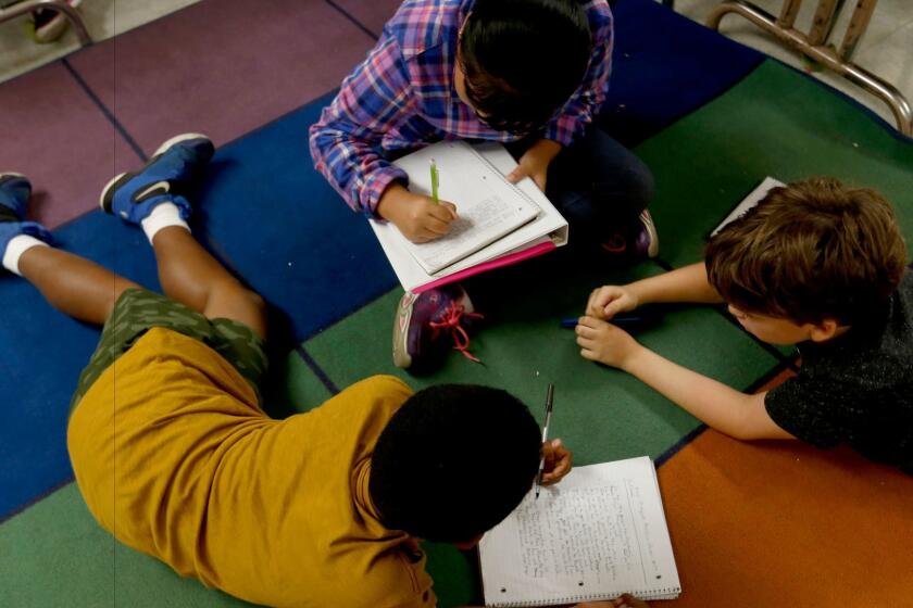 Students in the gifted magnet program at Eagle Rock Elementary.