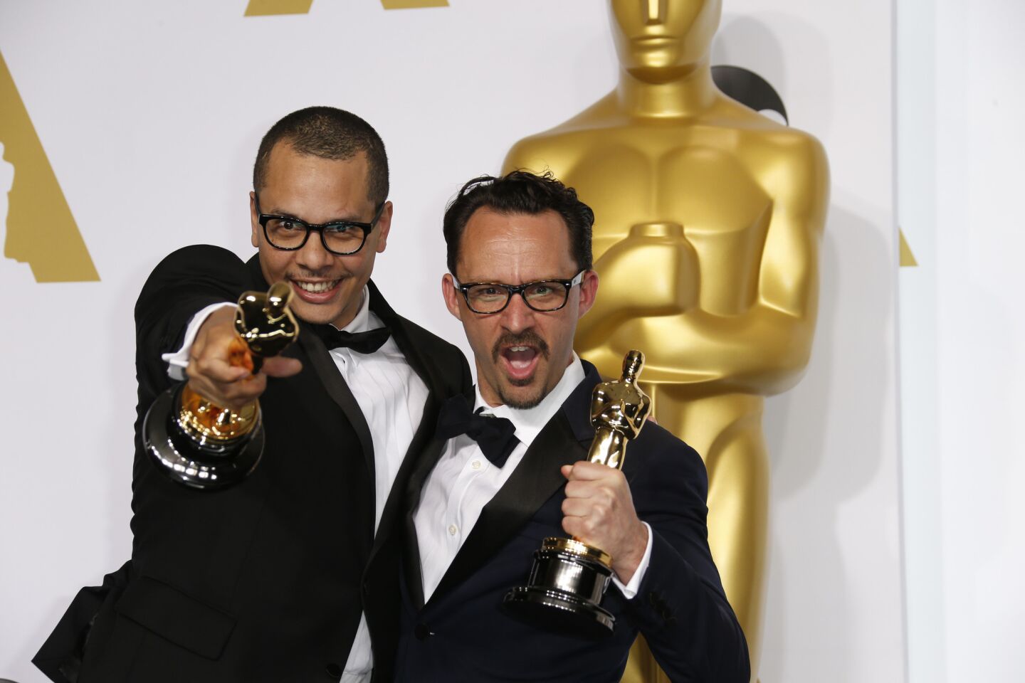 Oscars 2015 winners' room | James Lucas and Mat Kirkby