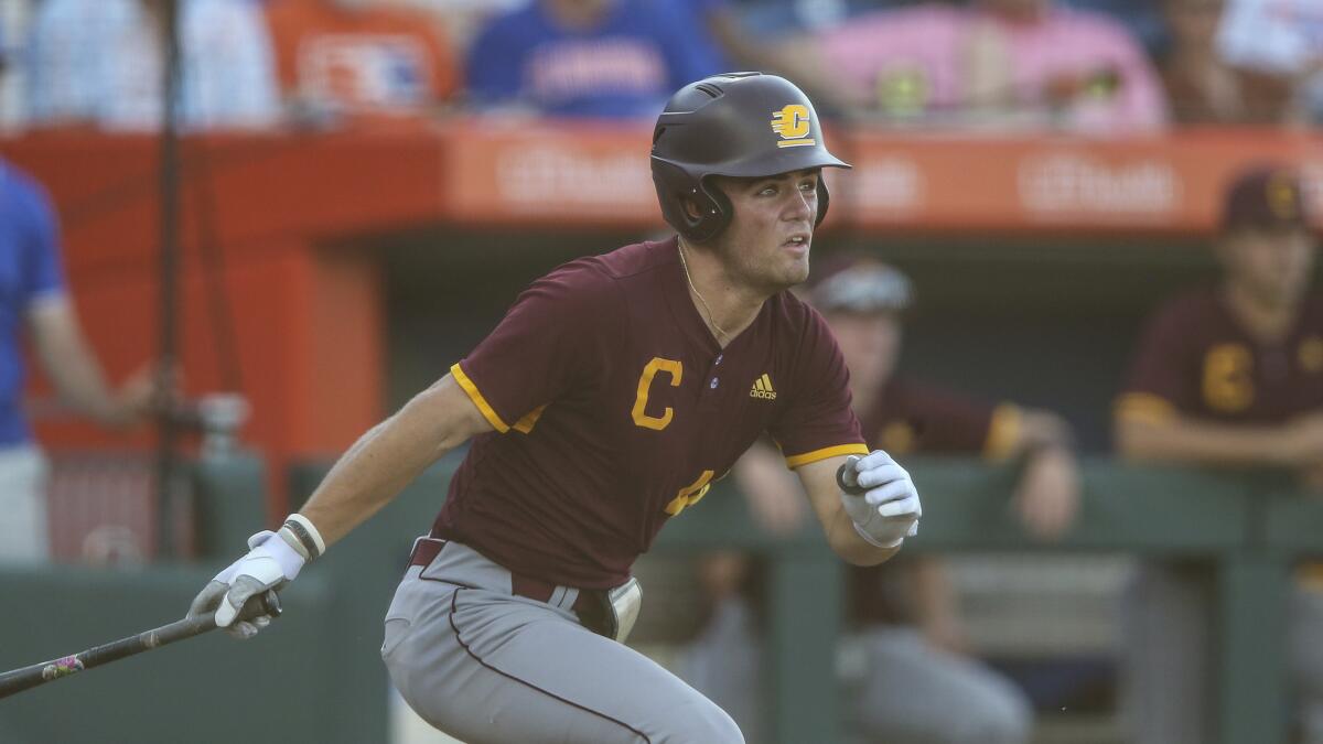 Central Michigan outfielder Jakob Marsee 