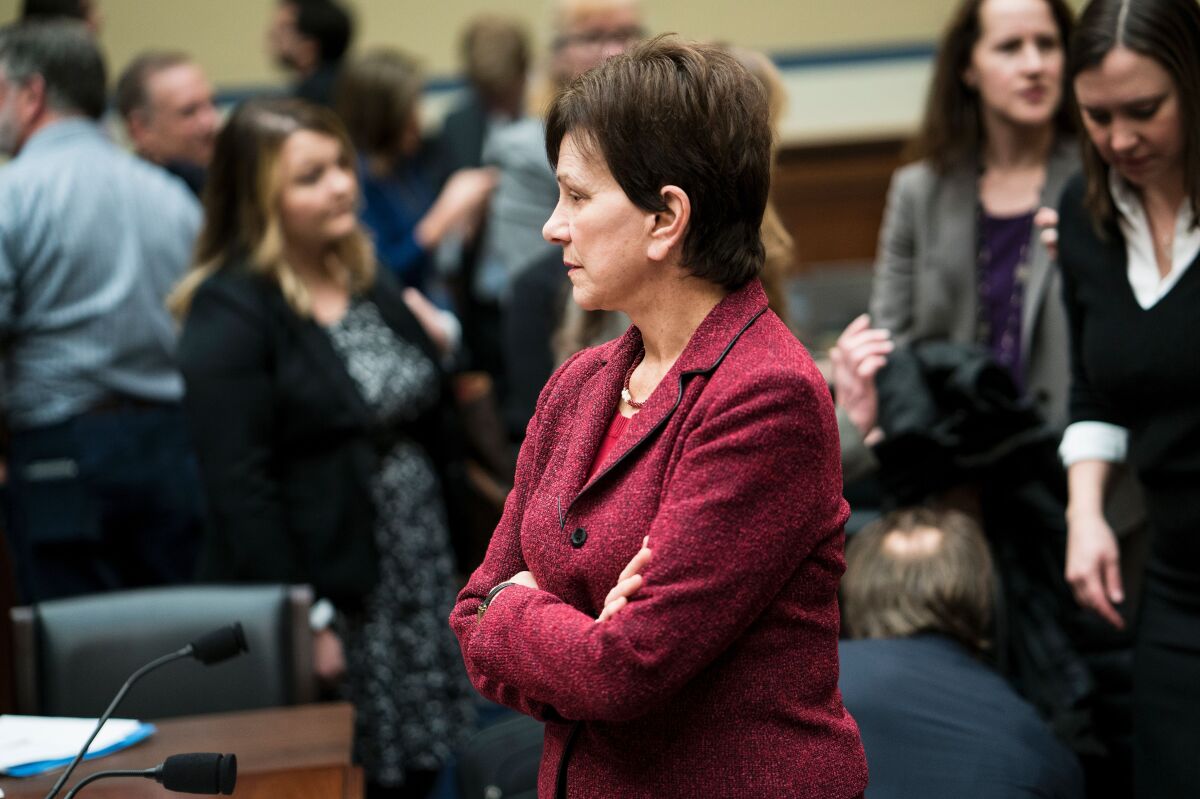 Janet Woodcock, director of the FDA Center for Drug Evaluation and Research, waits for a hearing of the House Oversight and Government Reform Committee on Feb. 4, 2016, in Washington.