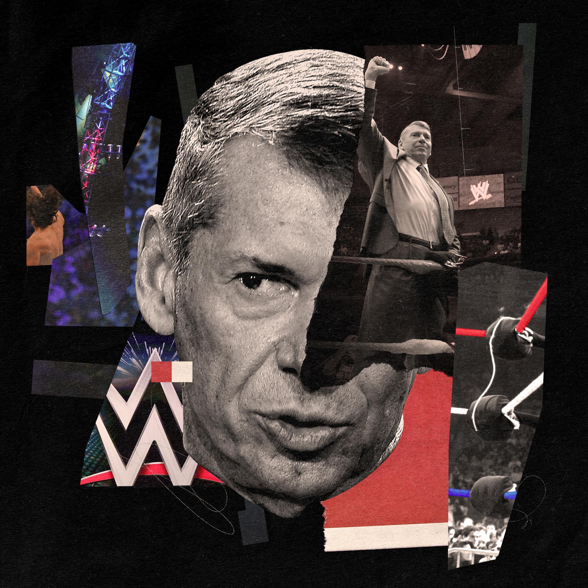 Photo illustration of Vince McMahon