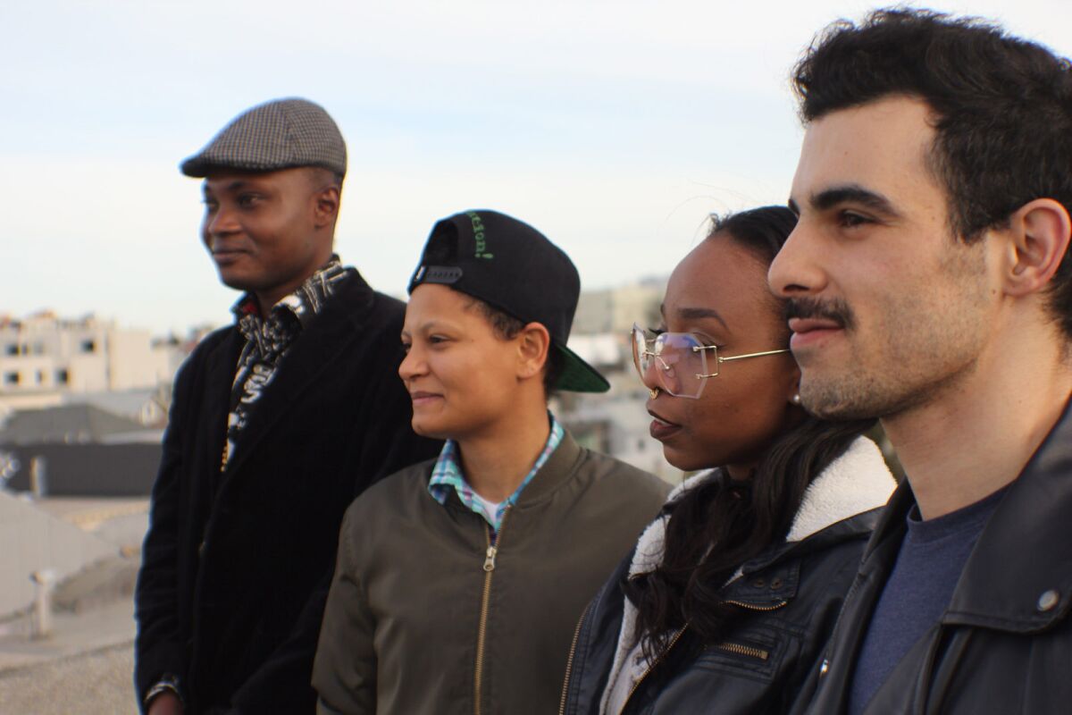 Junior, left, Mari, Cheyenne and Subhi, the cast of the documentary "Unsettled."