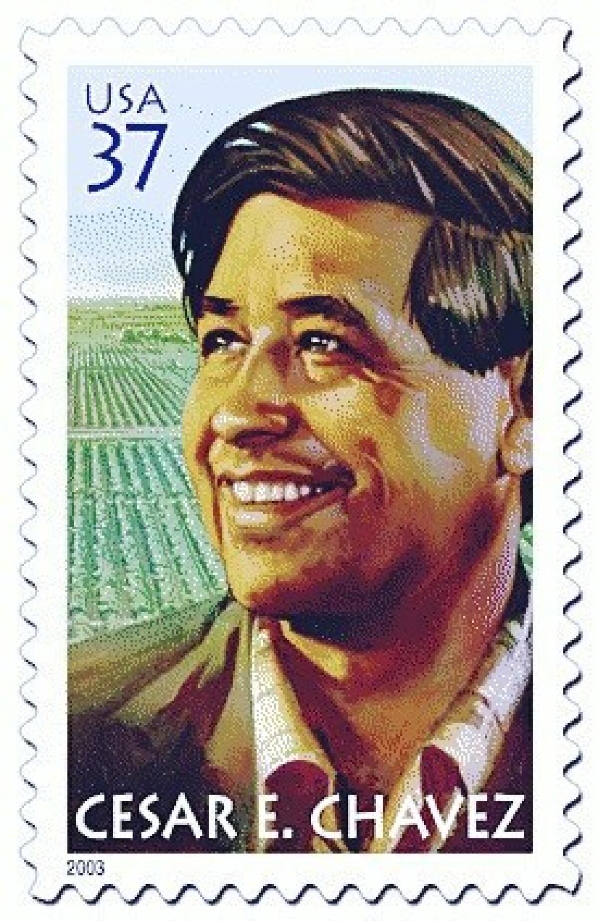 Cesar E. Chavez postage stamp