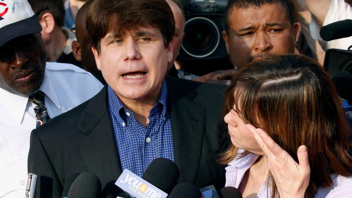 Former Illinois Gov. Rod Blagojevich before being taken to prison