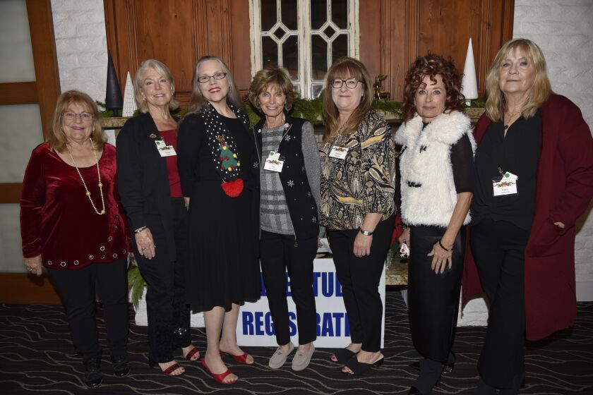 Board members Kathy Boehm, Susan Popov, board chair Michele Hemesath. Patricia Van Gorder, Barbara Litwiller, Amber Persia-Hodges, Kathy Osborne