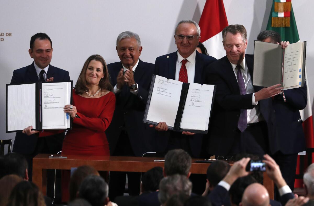 U.S.-Mexico-Canada trade accord