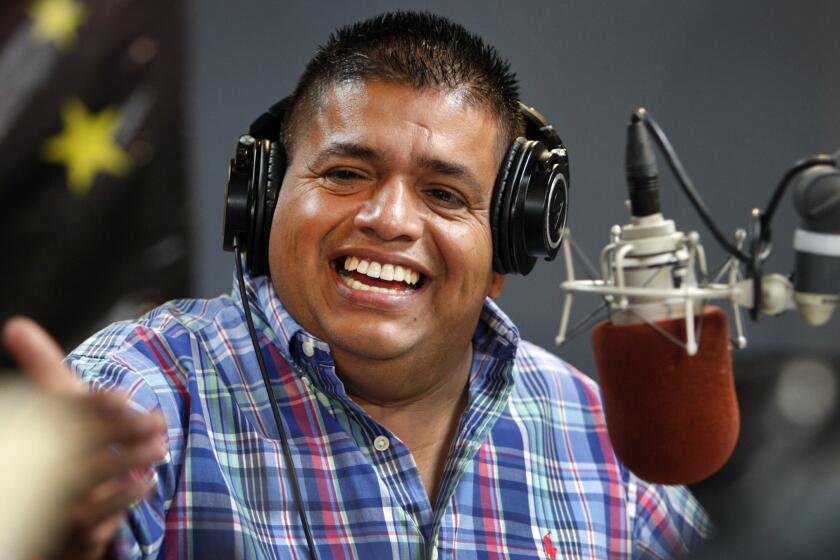 Ricardo Sanchez, who goes by the nickname "El Mandril," announced that he would move his show to KXOS 93.9 FM on Monday.