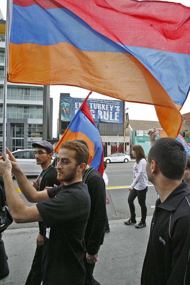 Photo Gallery: Armenian protest at Turkish Consulate to end genocide denial