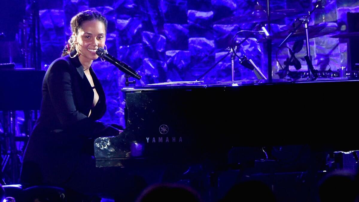 Alicia Keys performed a medley of Jay-Z's hits.