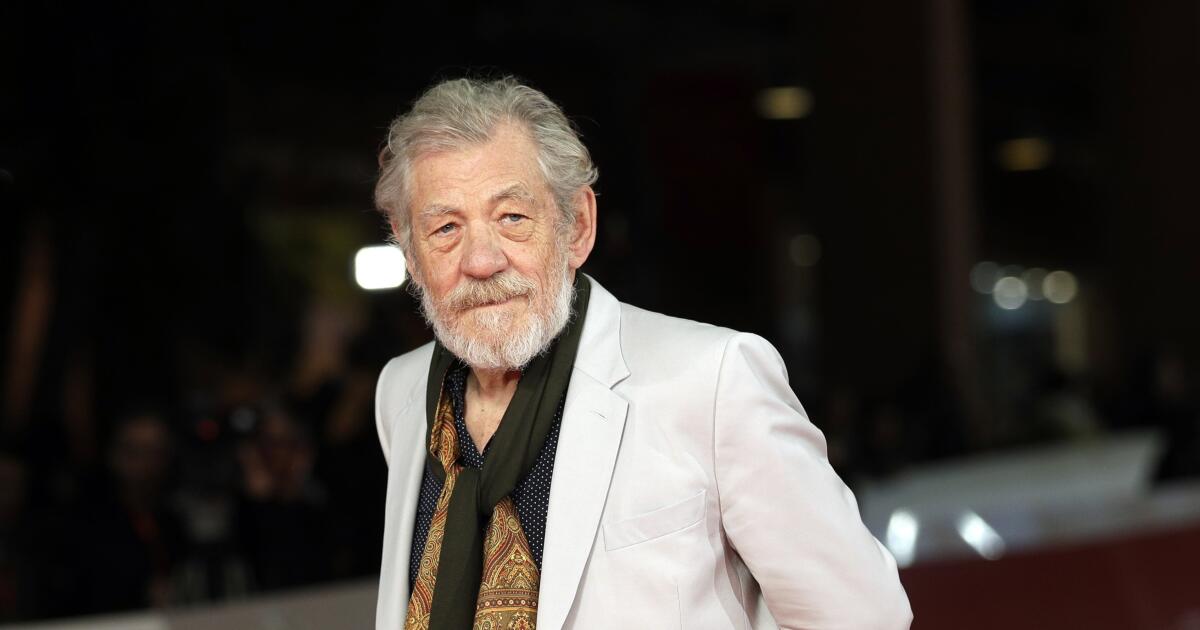 Ian McKellen is in 'good spirits' after falling off the stage during a performance