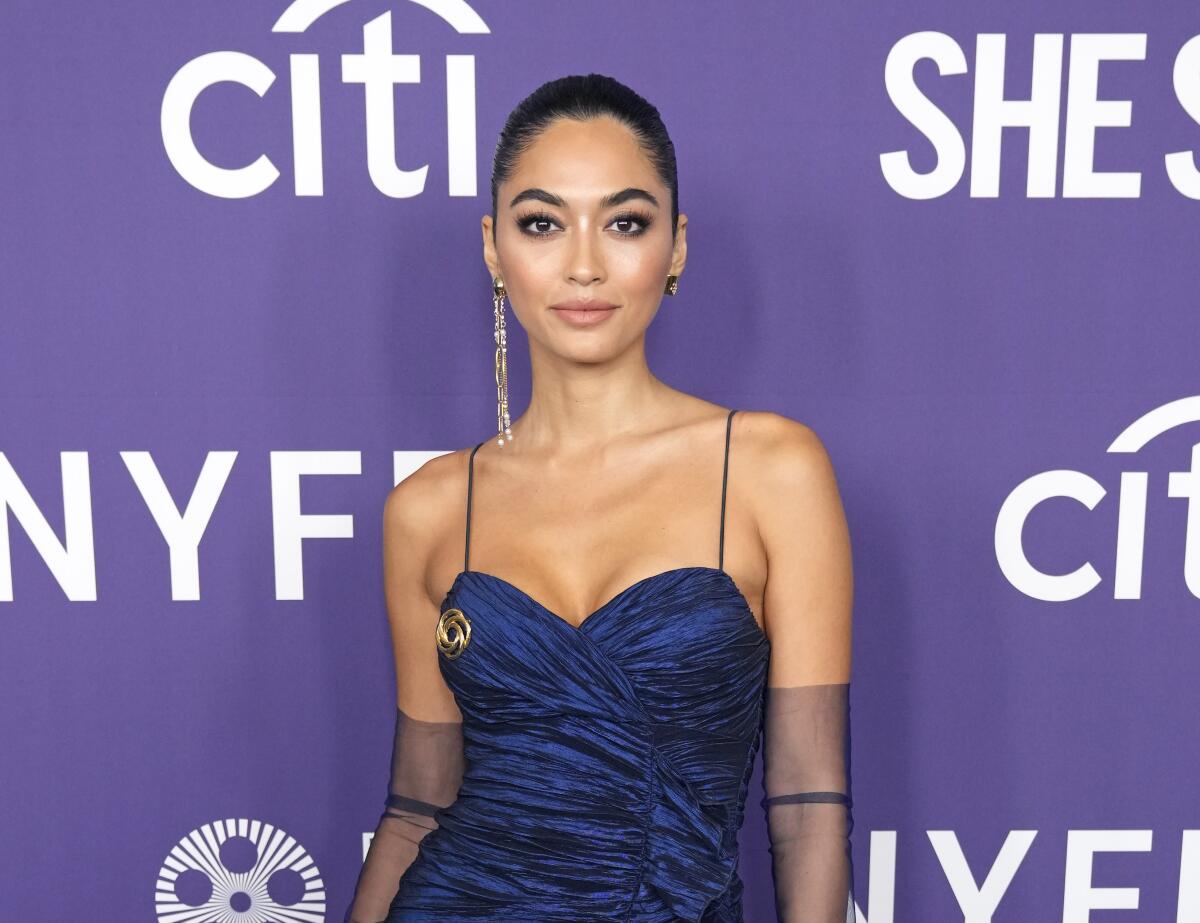 Ambra Battilana Gutierrez en un evento en Nueva York el 13 de octubre de 2022 (Charles Sykes/Invision/AP)