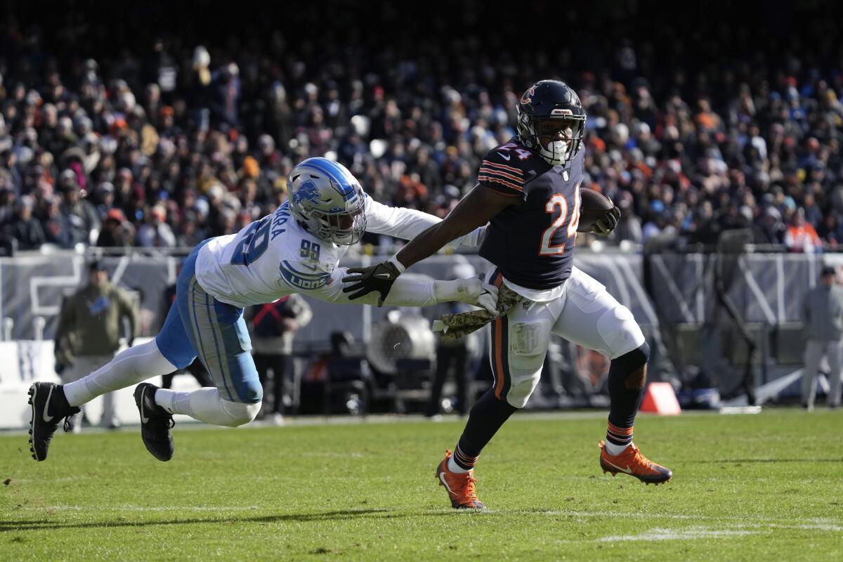 Bears place RB Herbert on IR because of hip injury - The San Diego