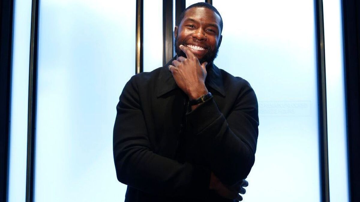 Trevante Rhodes' latest film is, "12 Strong." He starred in last year's Academy Award-winning "Moonlight."