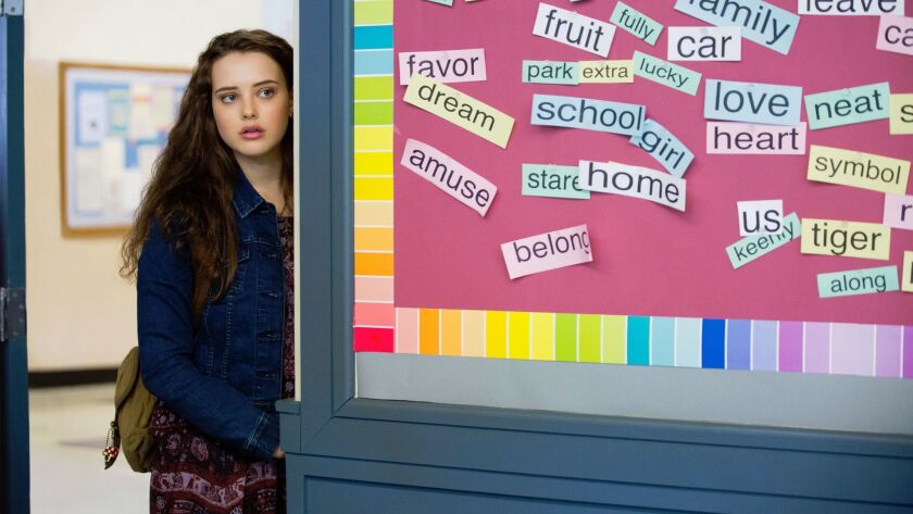 Actress Katherine Langford in "13 Reasons Why."