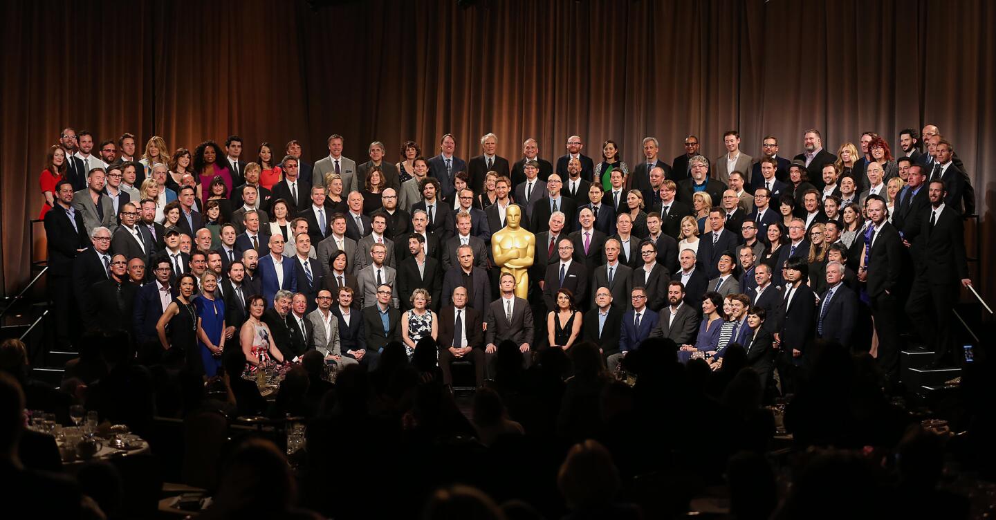 The 87th Academy Award nominee class during the Oscar luncheon held at the Beverly Hills Hilton.