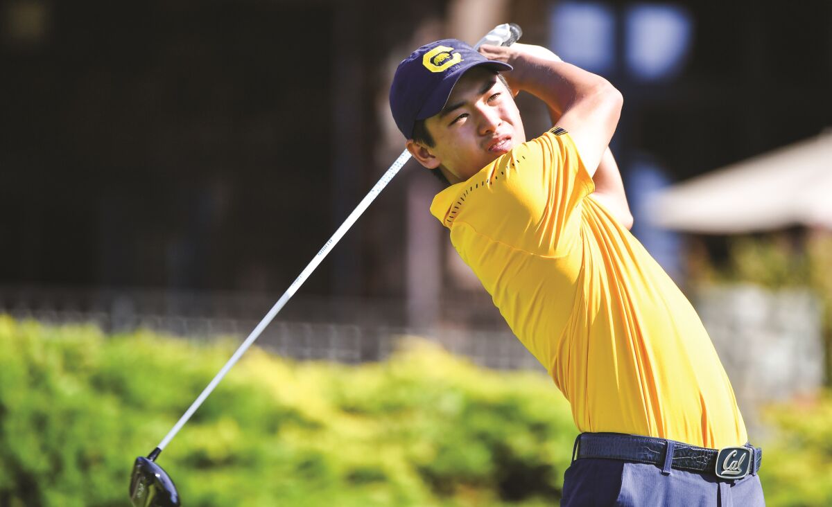 Former Torrey Pines golfer James Song made the starting lineup in his first year at Cal.