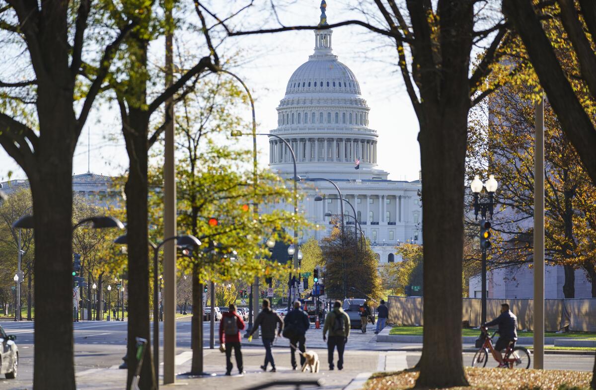 The Capitol is seen in Washington on Nov. 16, 2020.