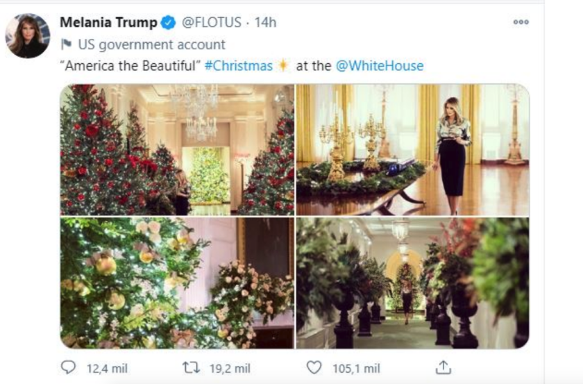 Foto captura de Twitter/ @FLOTUS