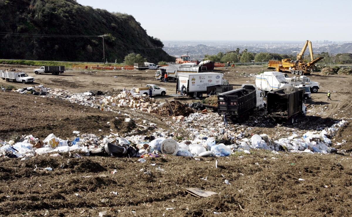 This February 2012 file photo shows the Scholl Canyon Landfill. The Glendale City Council on Tuesday voted 5-0 in favor of a feasibility study to determine if the landfill is an appropriate site for installing 100 acres worth of solar panels.