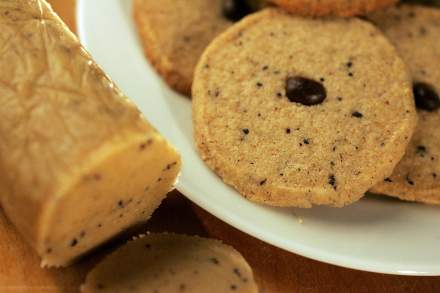 Coffe walnut cookies. Recipe here.