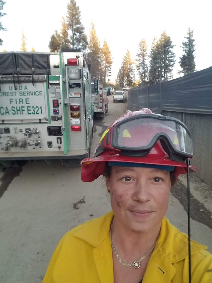 Astrid Dobo, the volunteer fire chief in Post Mountain, Calif., also manages legal cannabis farms.