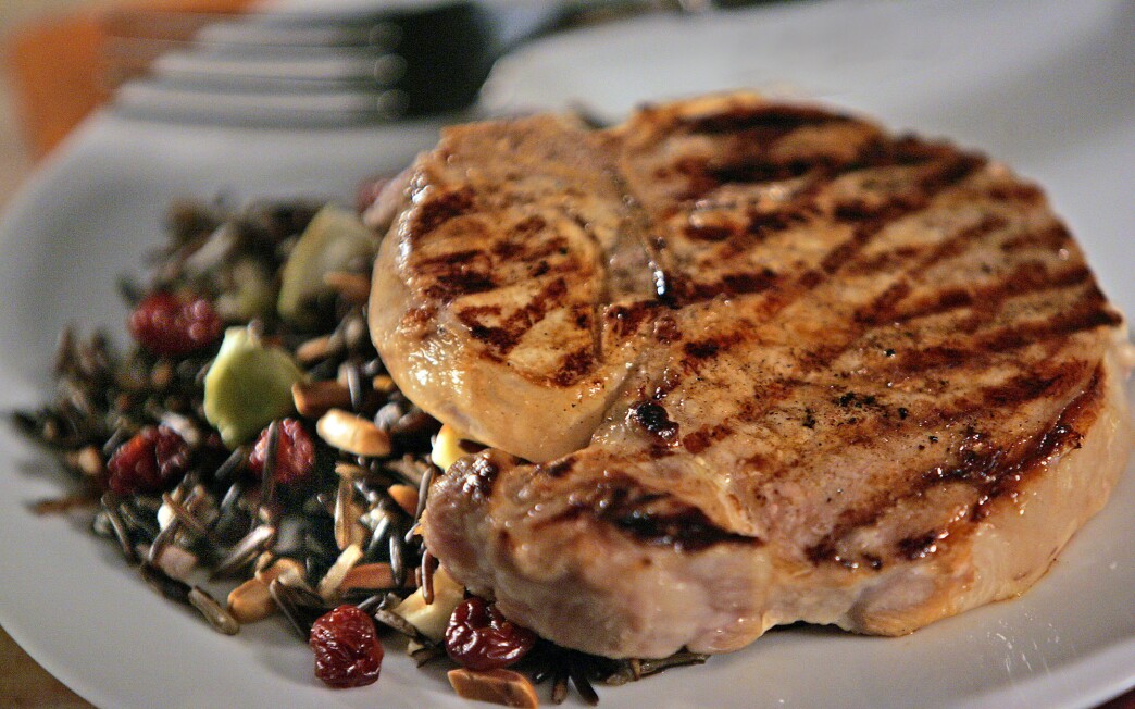 Cider Brined Pork Chops With Wild Rice Recipe Los Angeles Times