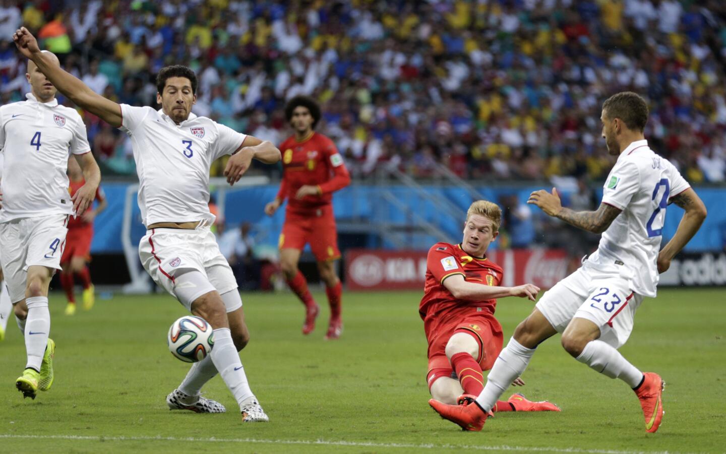 World Cup: United States loses to Belgium, 2-1