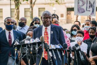 KENOSHA, WI - AUGUST 25: Attorney Ben Crump speaks during a news conference on August 25, 2020 in Kenosha, Wisconsin. Video shot of the incident appears to show Blake shot multiple times in the back by Wisconsin police officers while attempting to enter the driver's side of a vehicle. The 29-year-old Blake was undergoing surgery for a severed spinal cord, shattered vertebrae and severe damage to organs, according to the family attorneys in published accounts. (Photo by Brandon Bell/Getty Images)