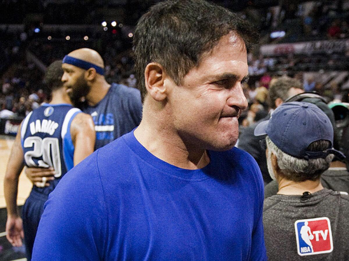 Dallas Mavericks owner Mark Cuban said it would be a "slippery slope" if the NBA tried to force Clippers owner Donald Sterling to sell his team for making controversial comments about blacks.