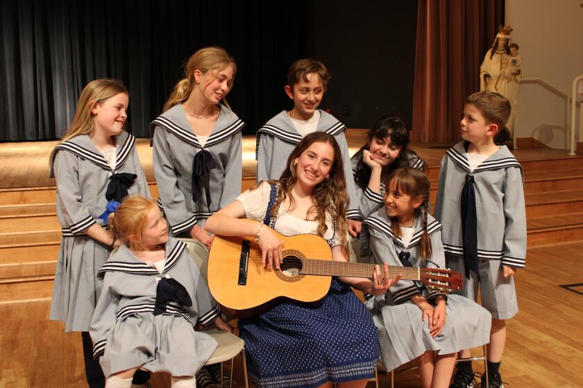 cast members in St. Michael’s “The Sound of Music” 