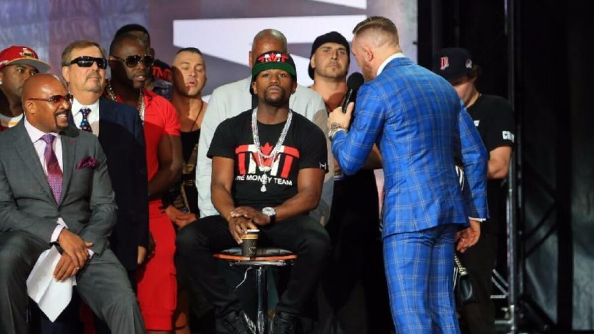 Here's what was said at the Mayweather-McGregor press conference