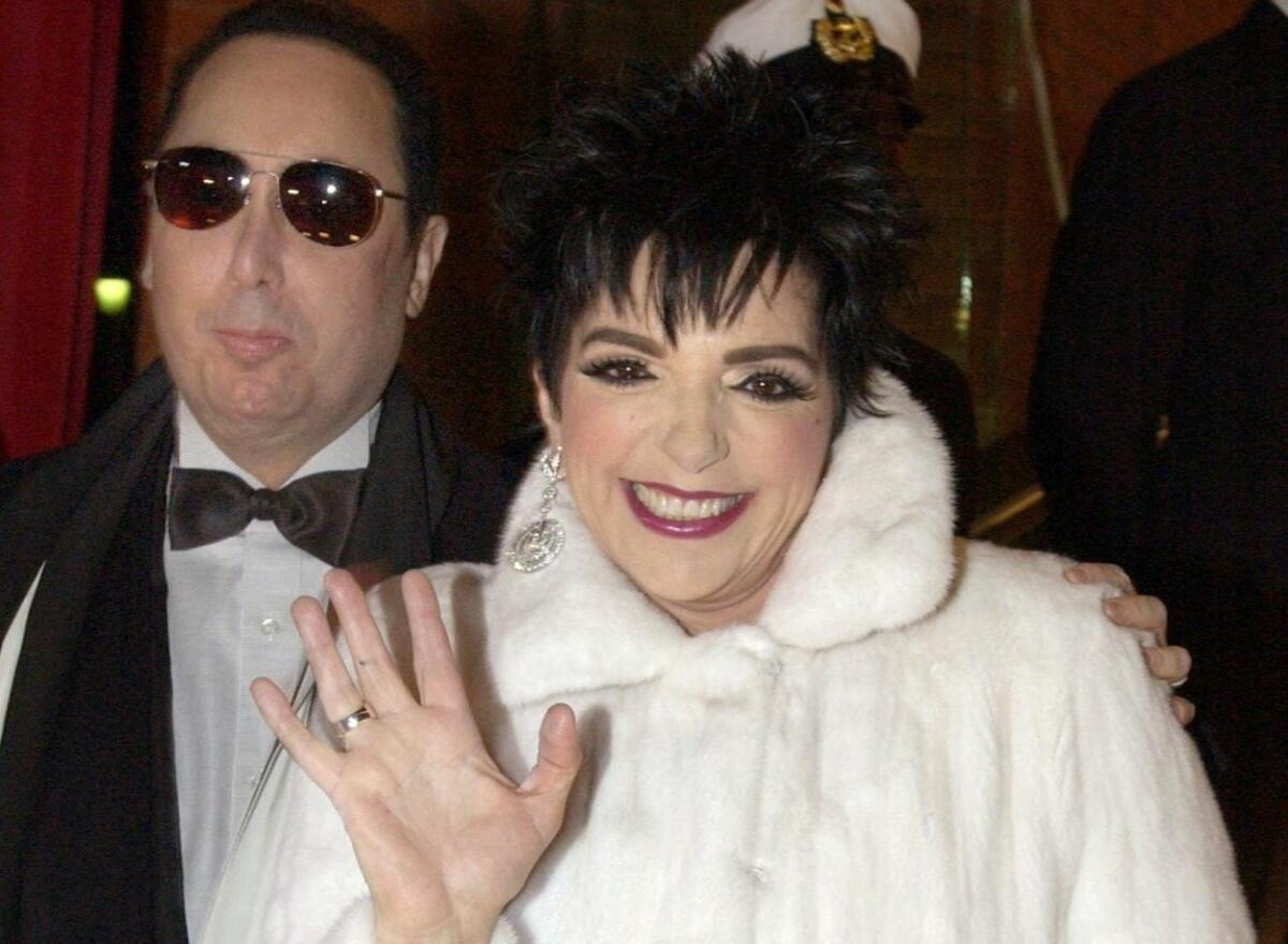 David Gest and Liza Minnelli are shown in 2002, the year they married. They separated the following year.