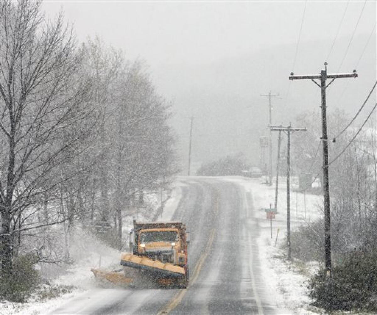 Thousands still without power Tuesday morning due to snowstorm