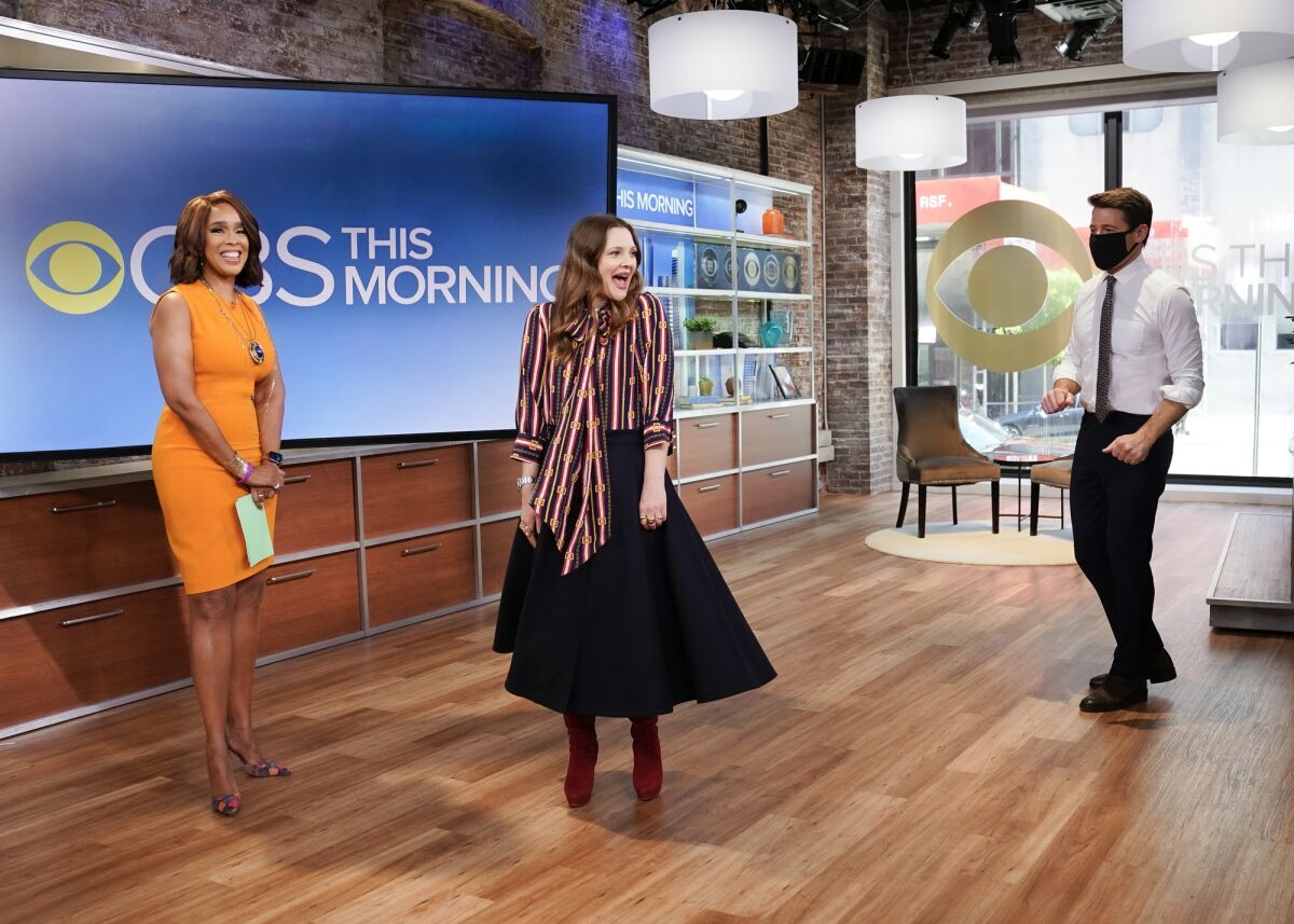 CBS This Morning Co-Host Gayle King with Drew Barrymore 