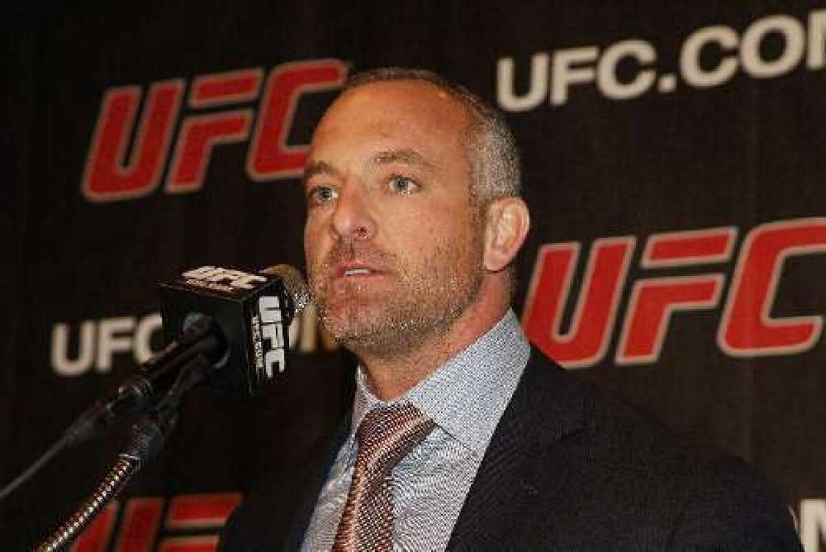 UFC co-owner Lorenzo Fertitta speaks at a news conference on May 16, 2012.