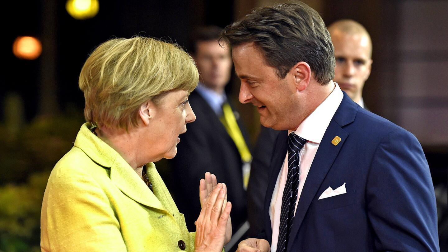 Luxembourg premier with German chancellor