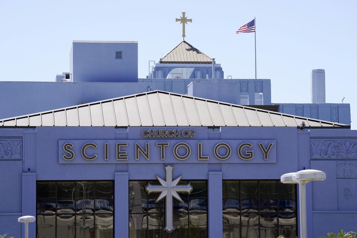 The Church of Scientology of Los Angeles is pictured on Sunset Boulevard