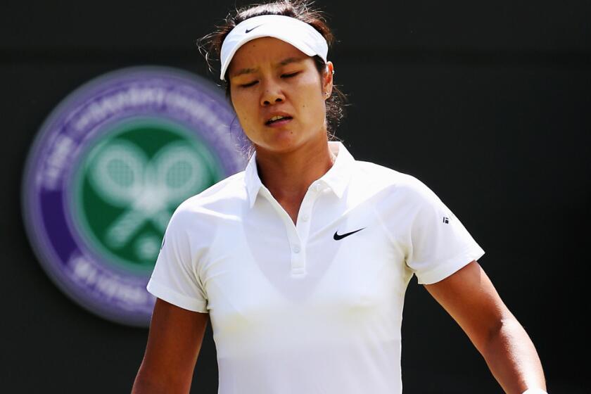 Australian Open champ Li Na was off her game Friday at Wimbledon.