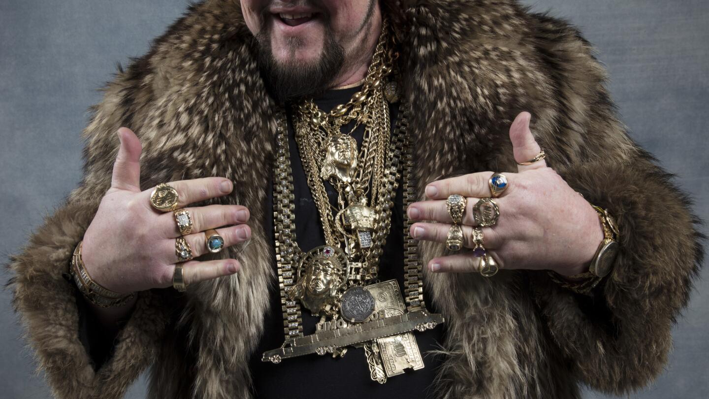 Limo Bob and his bling from the film "Generation Wealth," photographed in the L.A. Times studio at Chase Sapphire on Main in Park City, Utah. FULL COVERAGE: Sundance Film Festival 2018 »