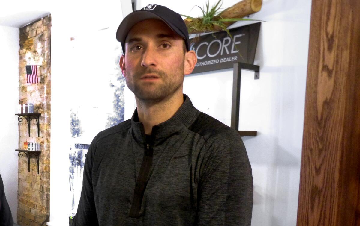 James Daly, owner of Arbors Wellness, in his Ann Arbor, Mich., medical marijuana shop.