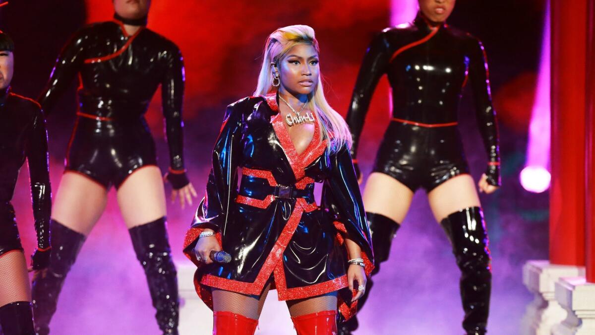 Nicki Minaj performs during June's BET Awards.