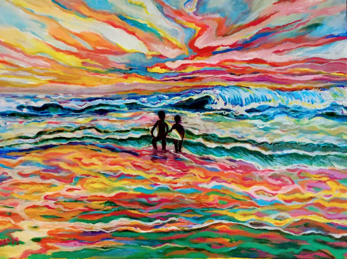 Painting of Sunset by Phoenix Coverley