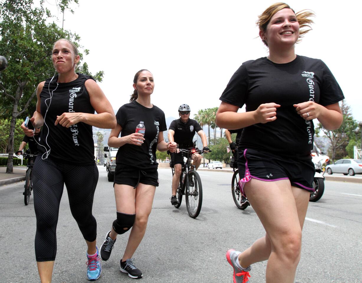 Photo Gallery: Burbank, Glendale police carry Special Olympics torch
